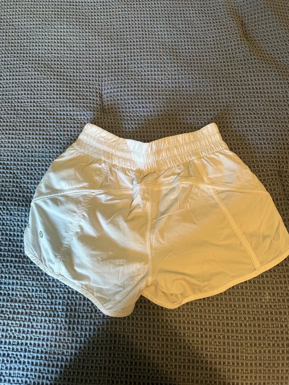 Lululemon White Athletic Shorts - Picture 2 of 3